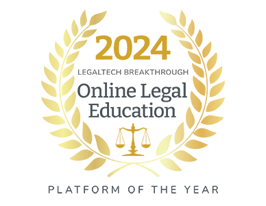 2024 LegalTech Breakthrough Online Legal Education Platform of the Year Award